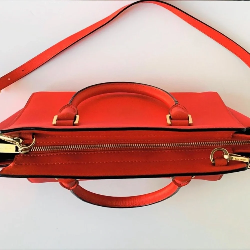 MICHAEL Michael Kors Selma Bright Red Satchel - Picture 8 of 8